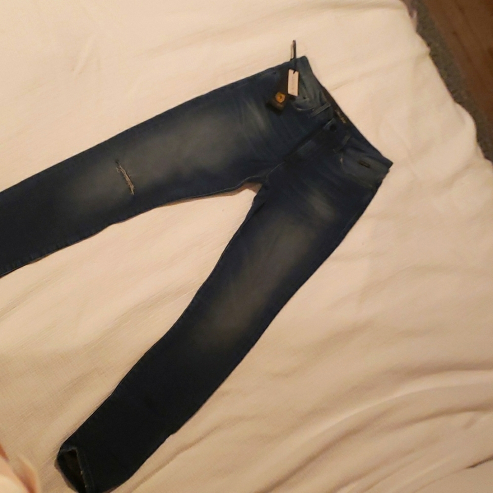 Mavi Gold Lucy Super High Rise Super Skinny W27 L30 Jeans NWT Distressed